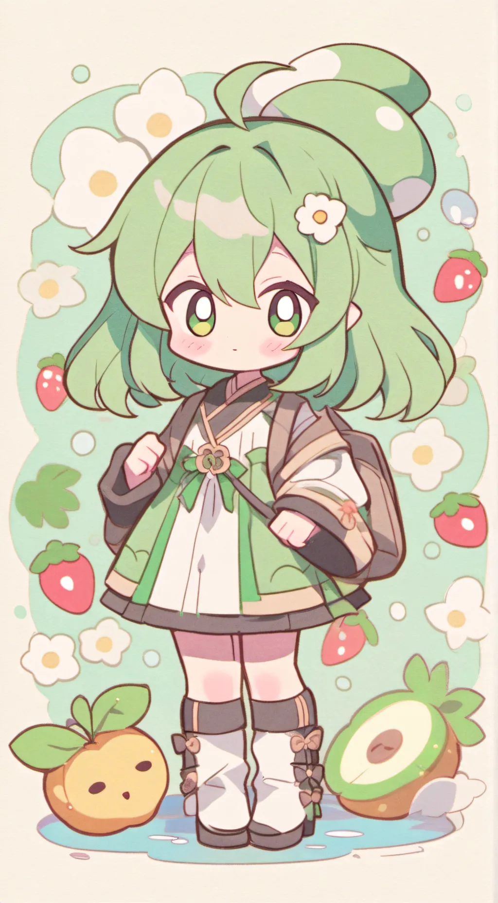 ai character: Spoiled baby  background