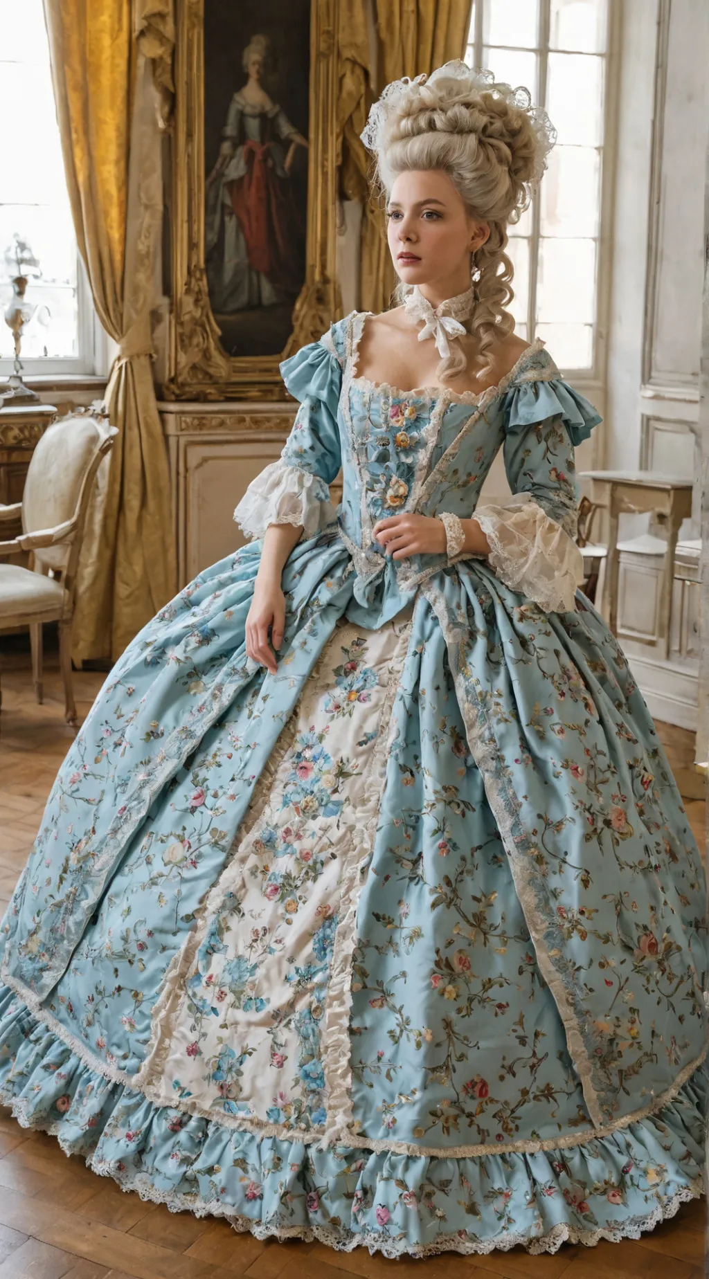 ai character: reine exécutée background