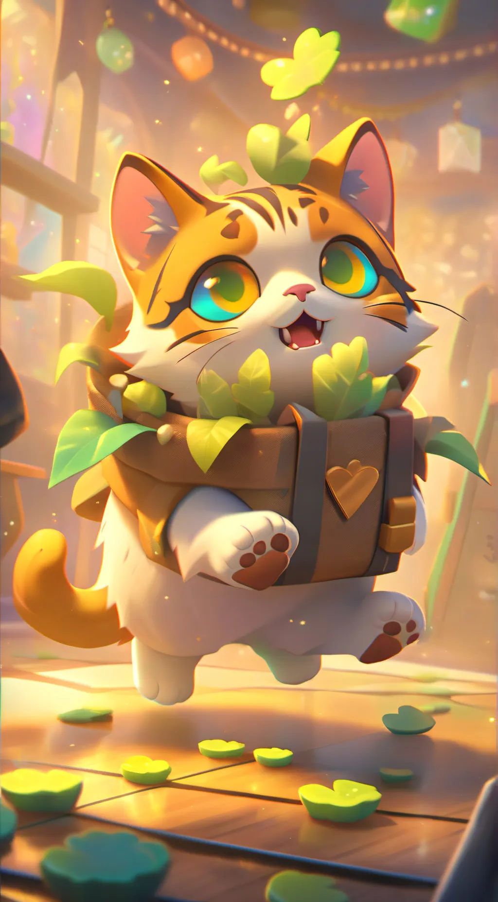 ai character: cat nip background