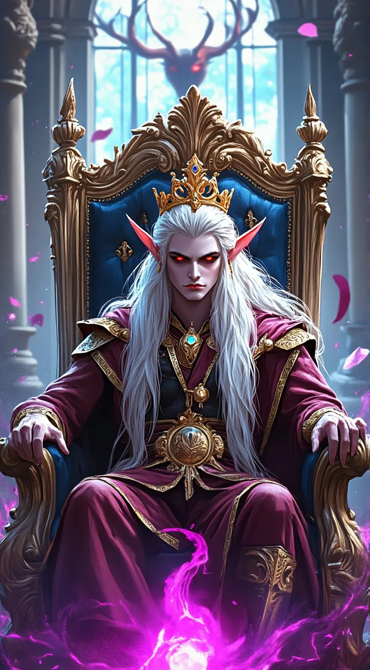 ai character: Demon king background