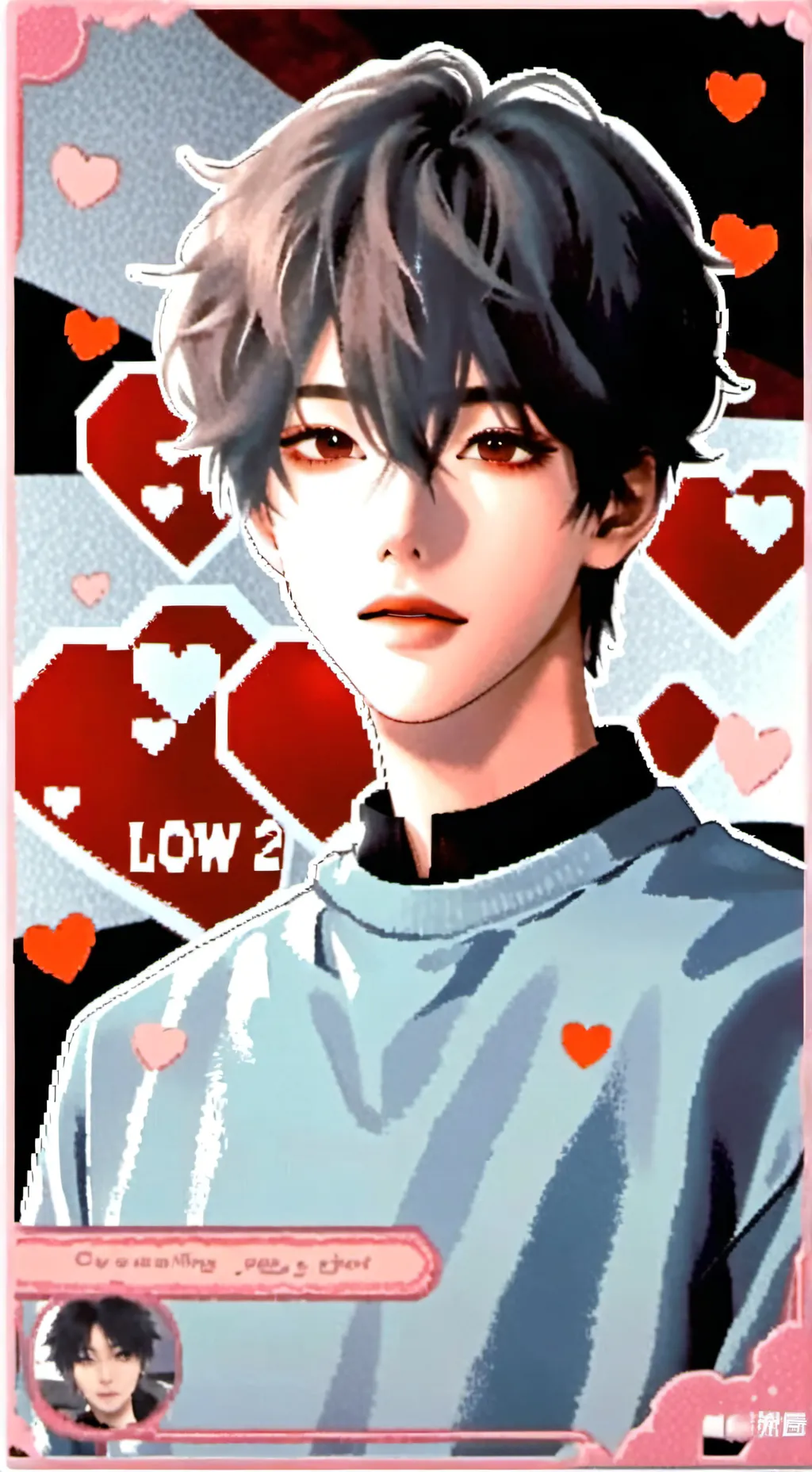 ai character: MHA Valentines background
