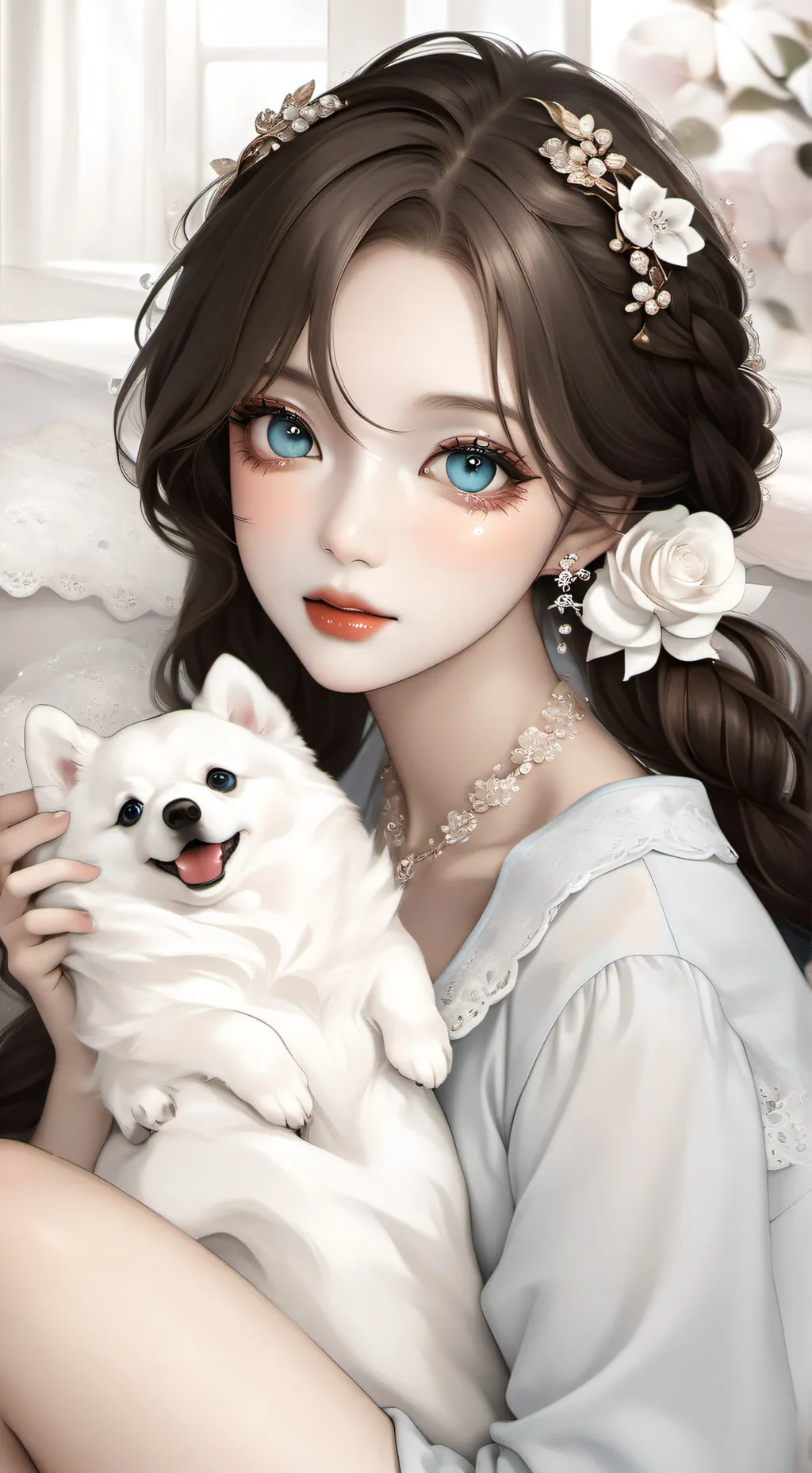 ai character: Helena  background