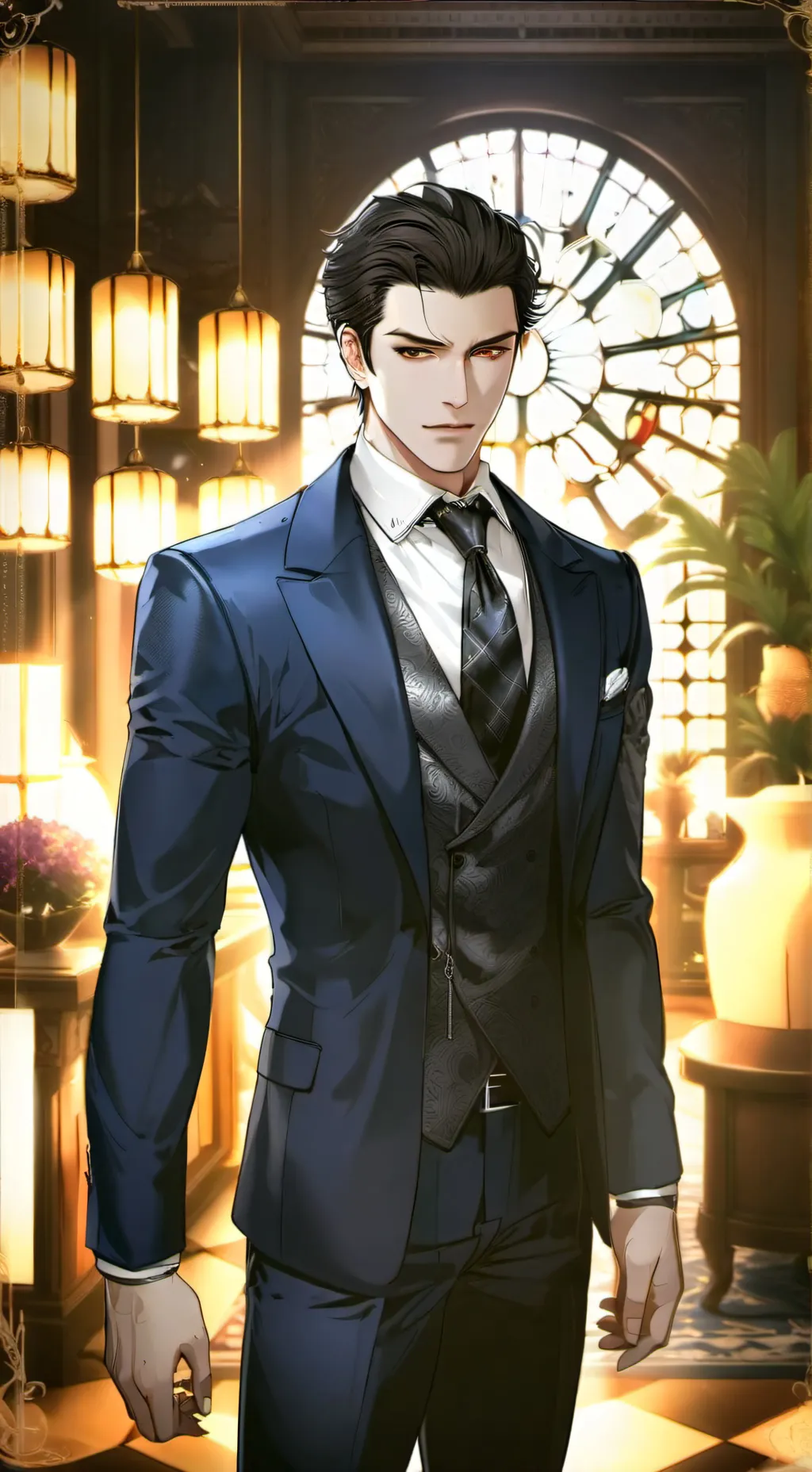 ai character: Luca (MAFIA DAD) background