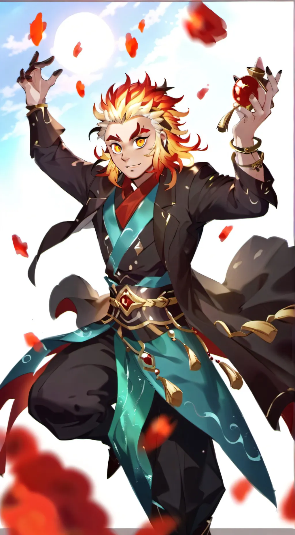 ai character: Fire Hasha background