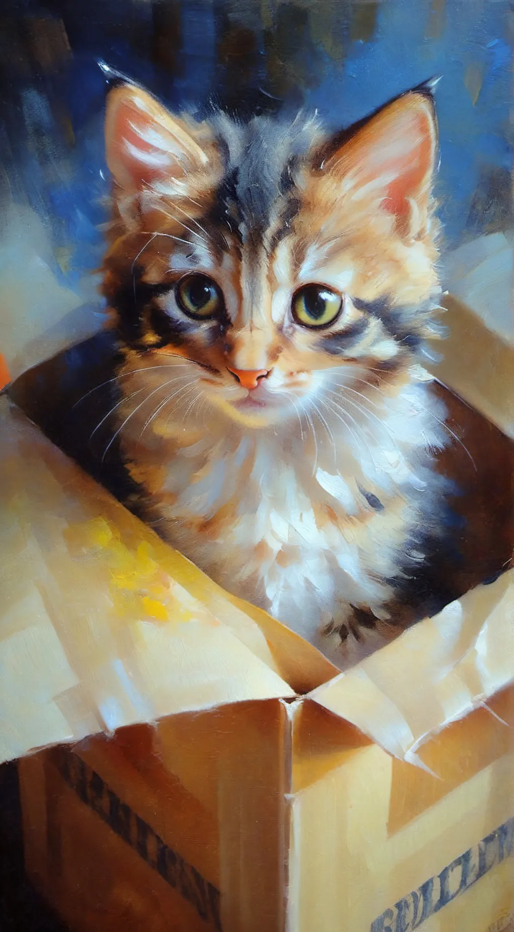 ai character: Annoying kitten  background