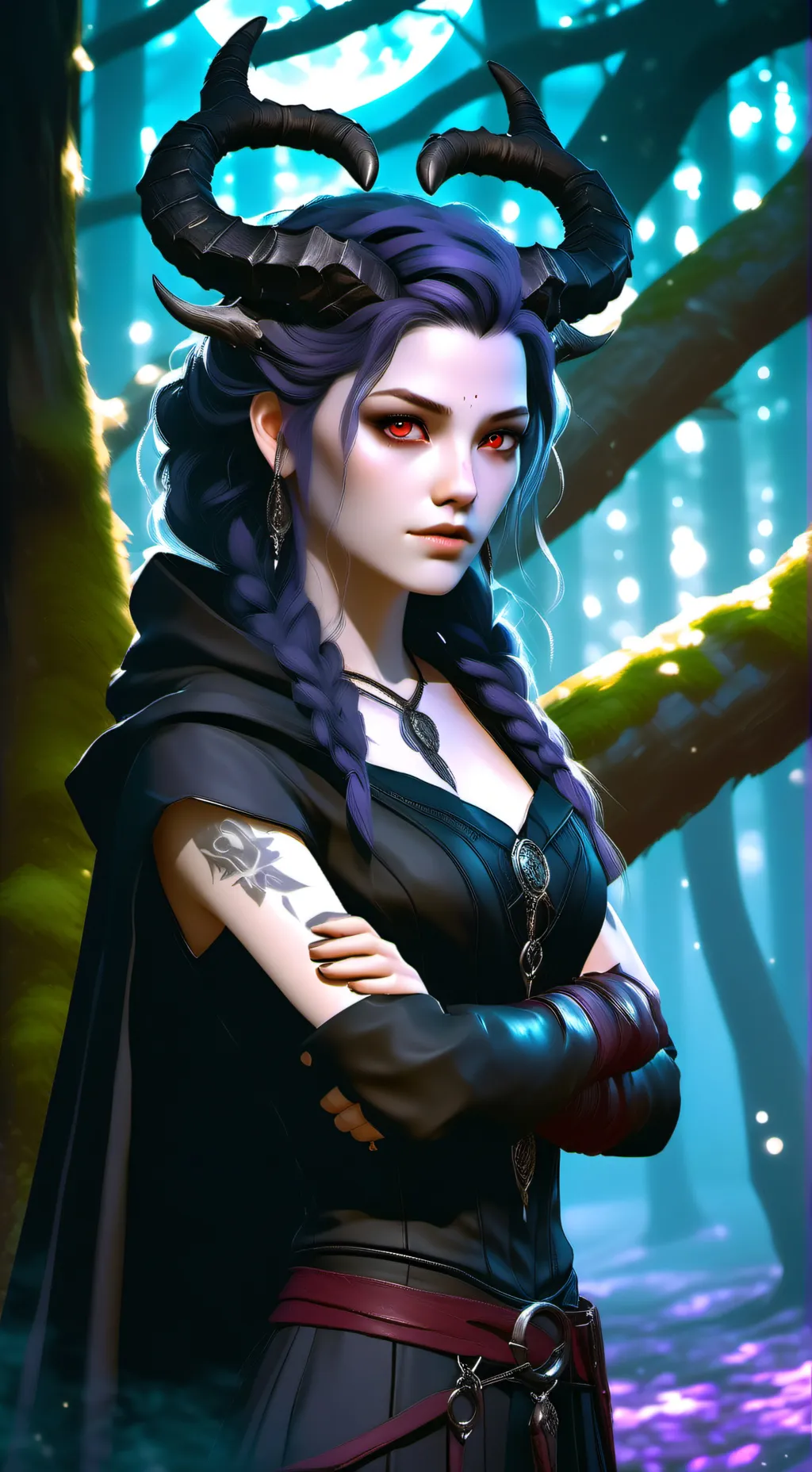 ai character: Azura Vhal'Errin background