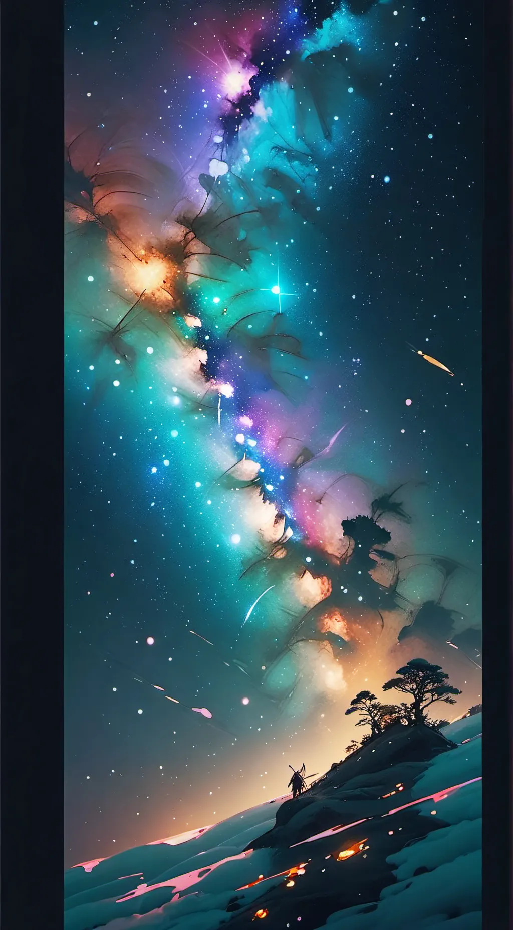 ai character: Colors background