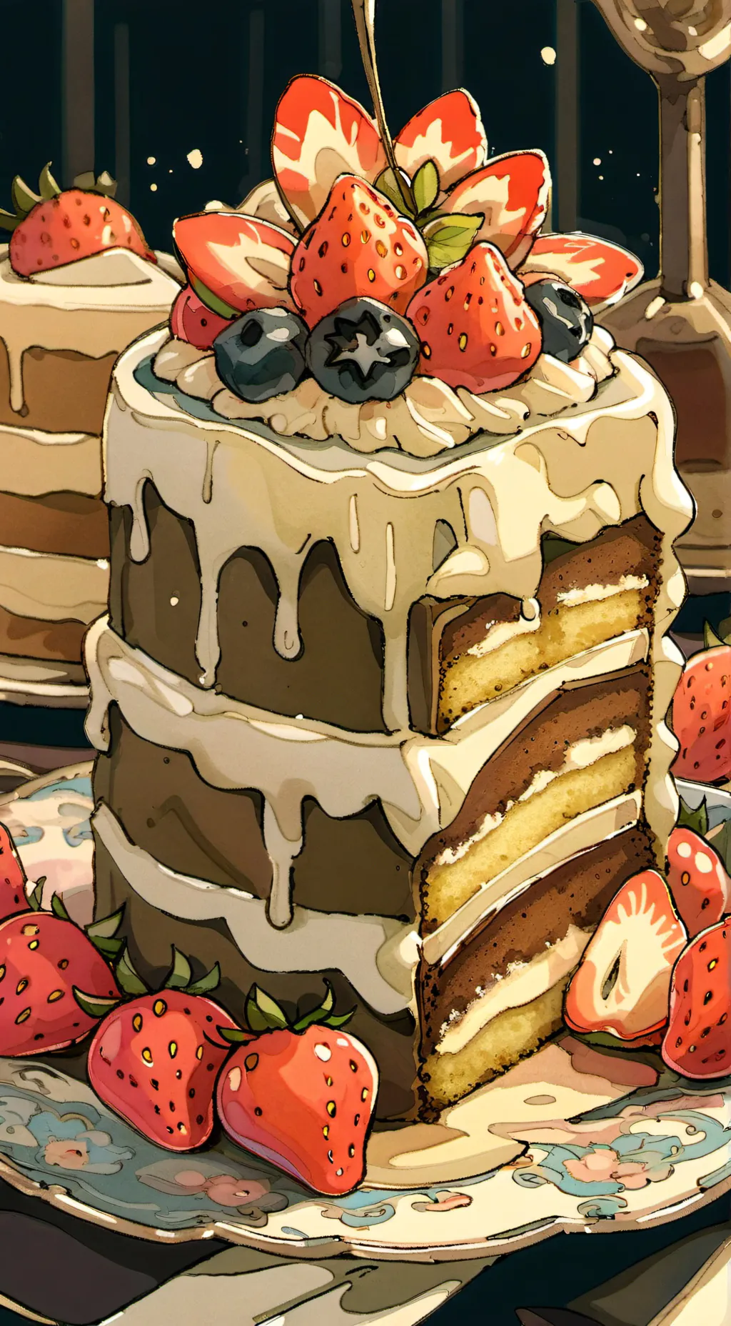 ai character: Dandys world background