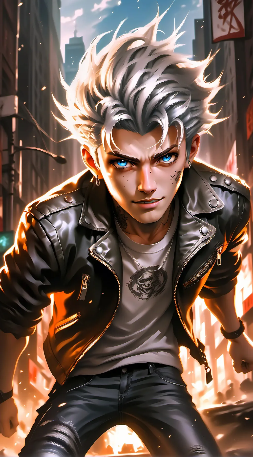 ai character: Ash Lynx background