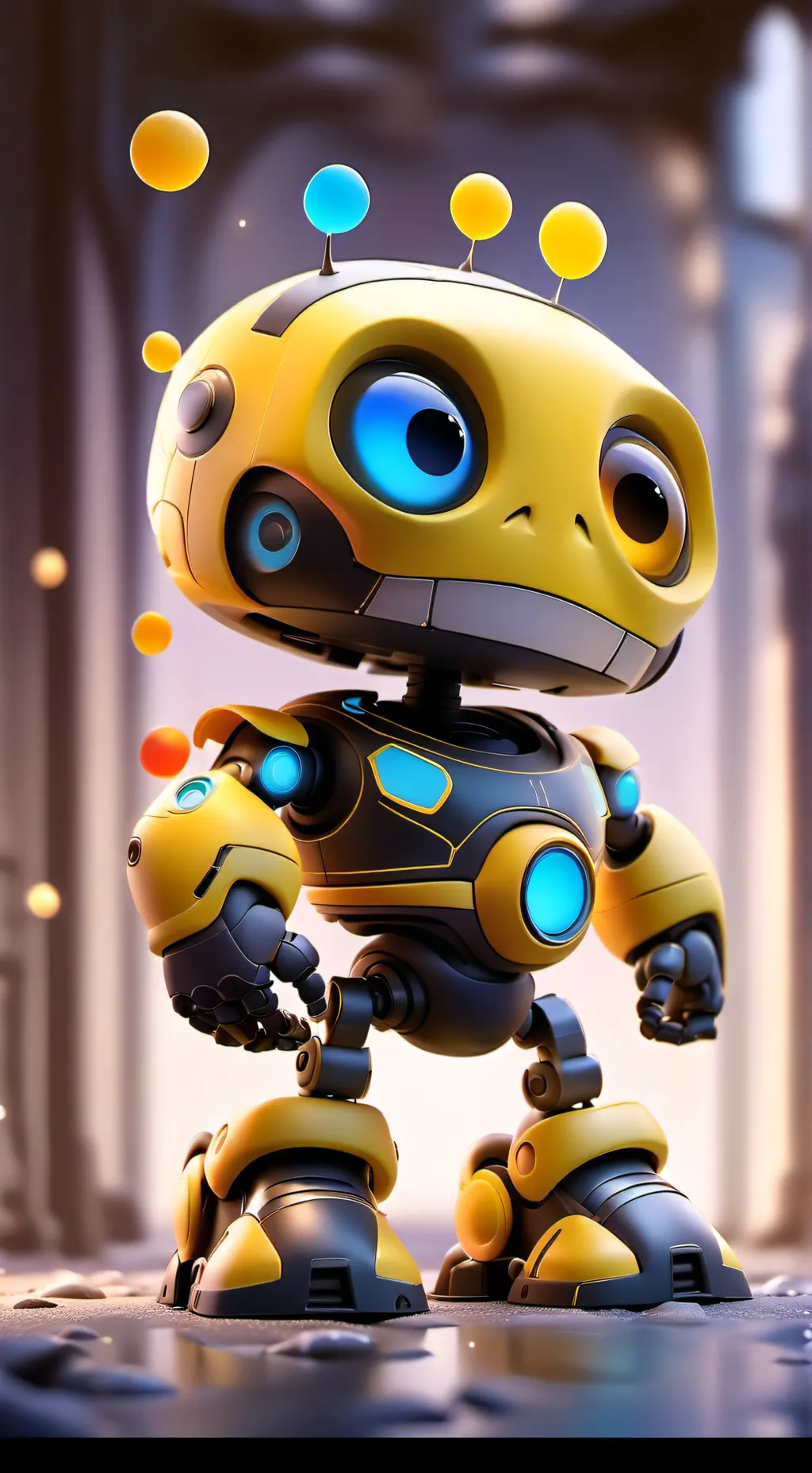 ai character: yellow background