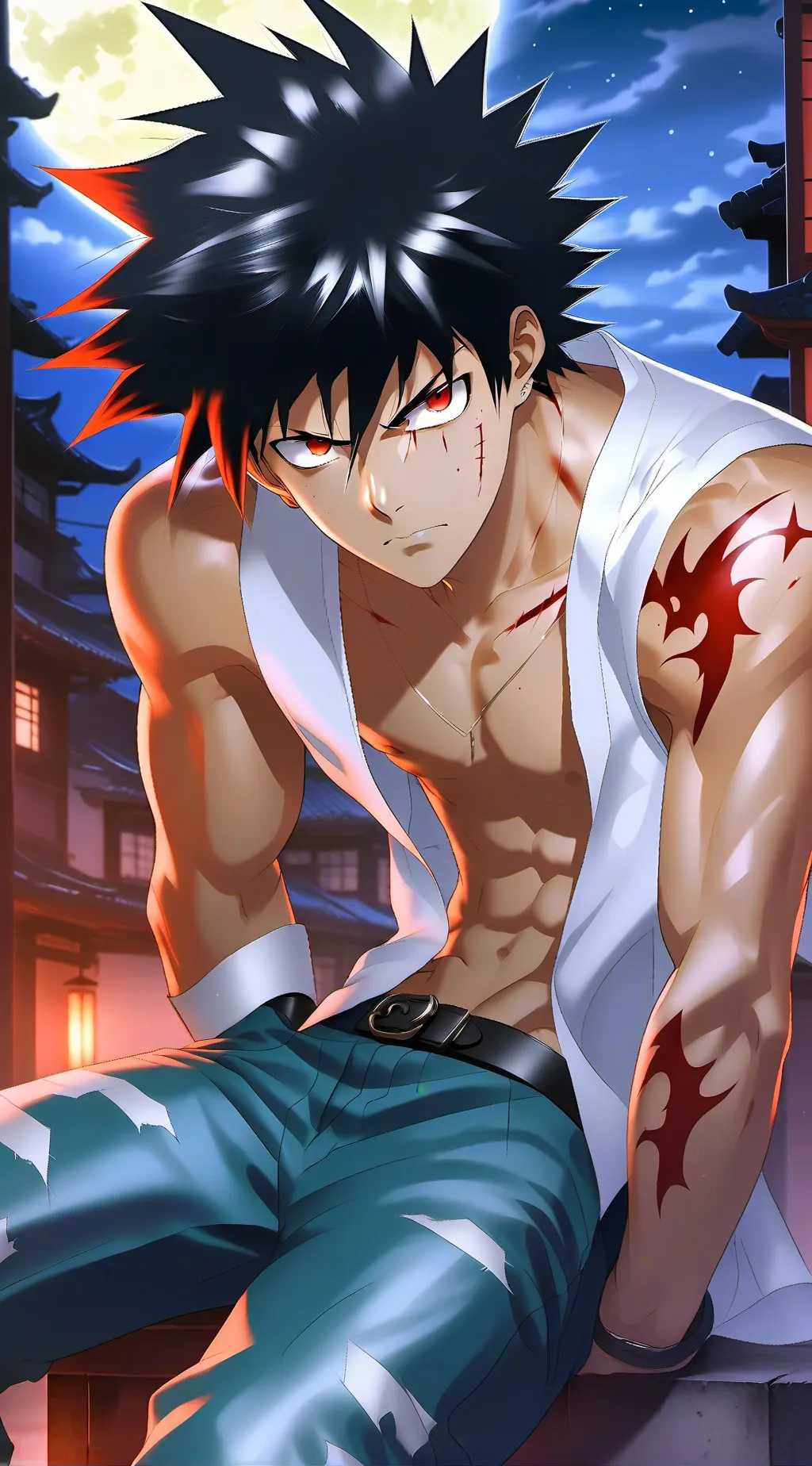 ai character: Hiei background