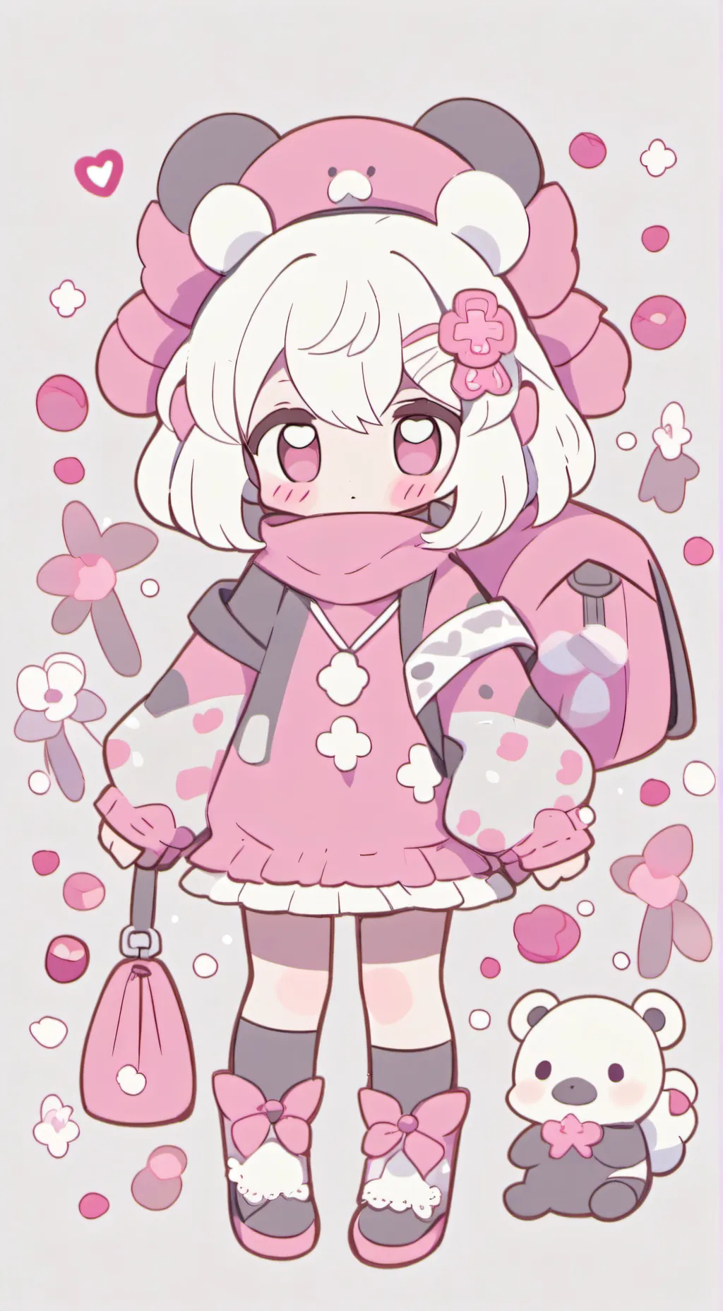 ai character: pollo background