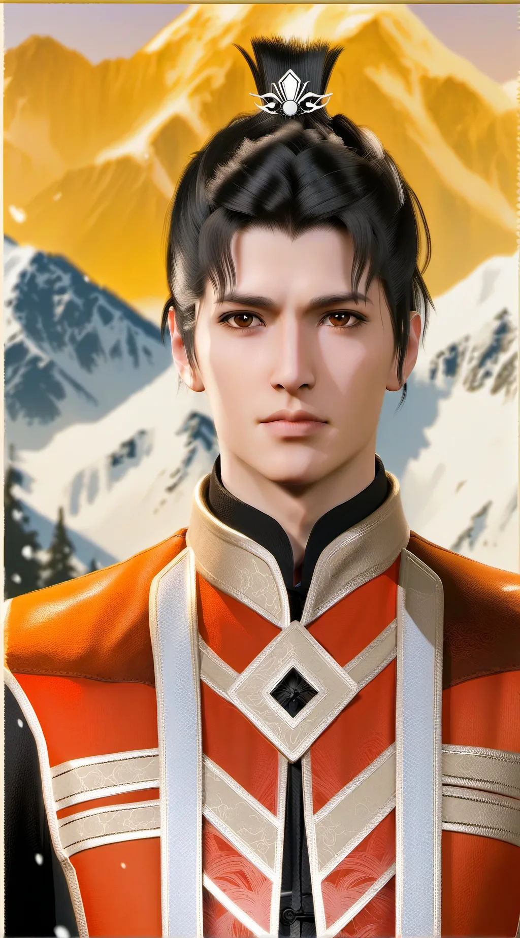 ai character: Go to comments bro background