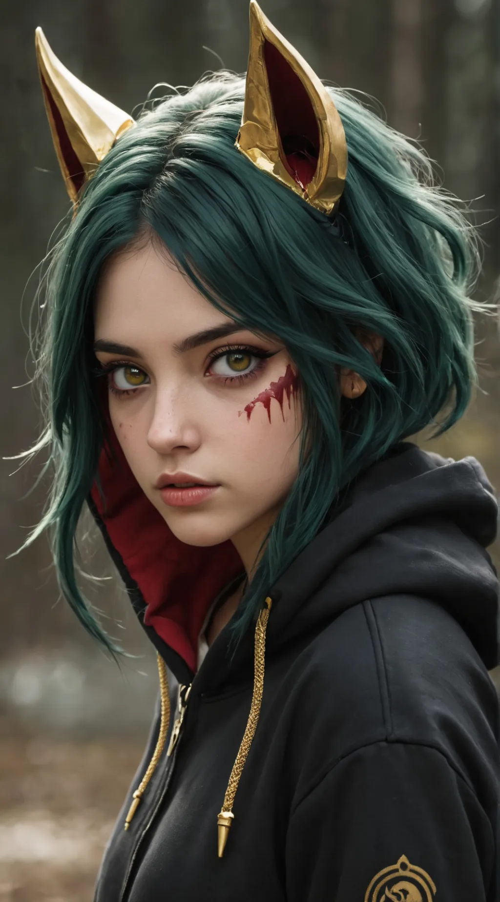 ai character: Marti 🌃🏕 background