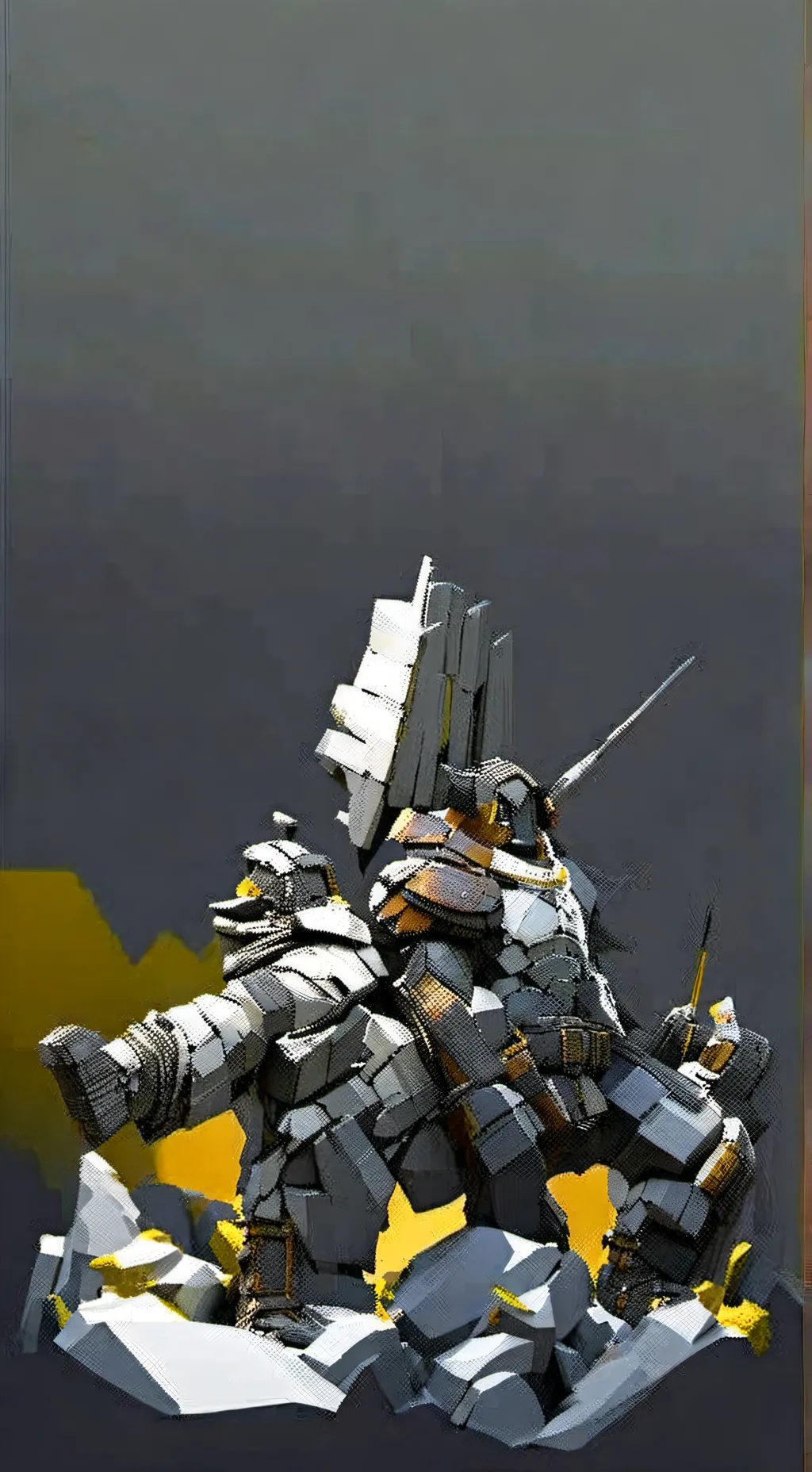 ai character: Mecha de combate  background