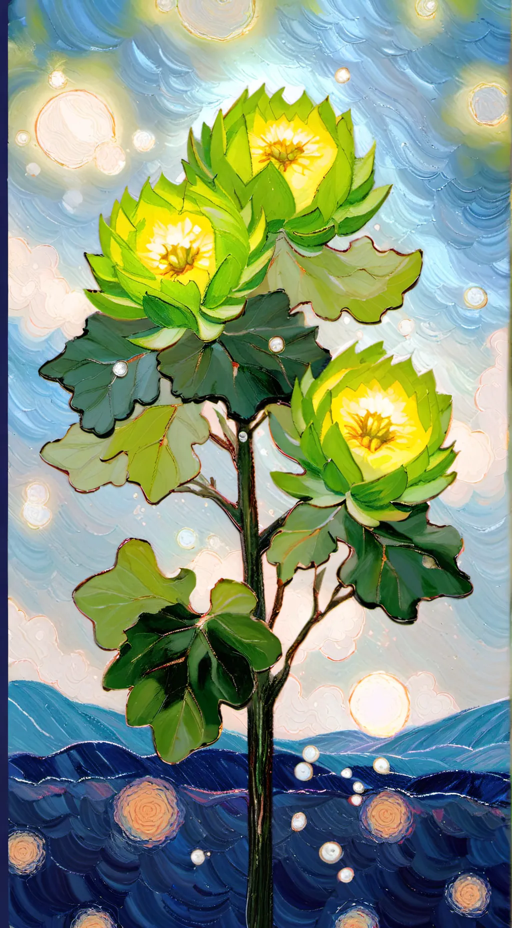 ai character: 💛Sundrop💛 background