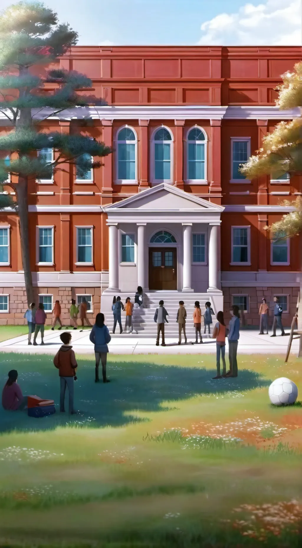 ai character: scuola 1D background