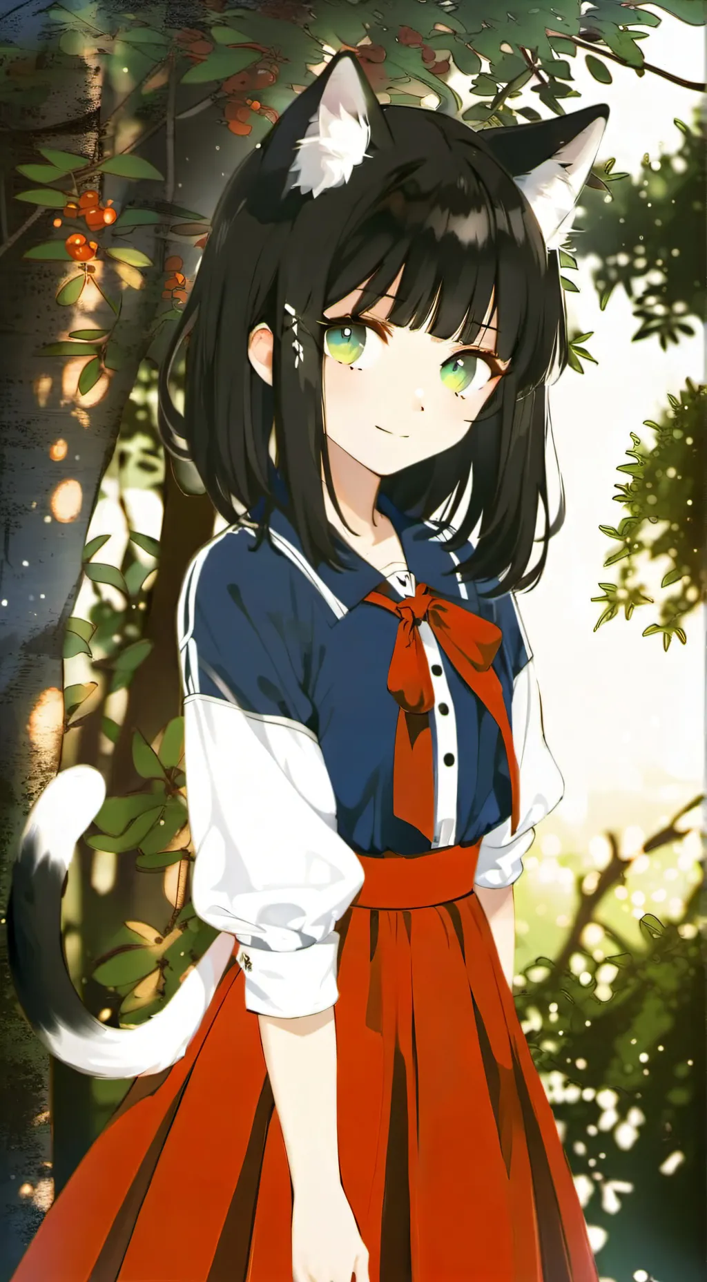 ai character: Ashley  background