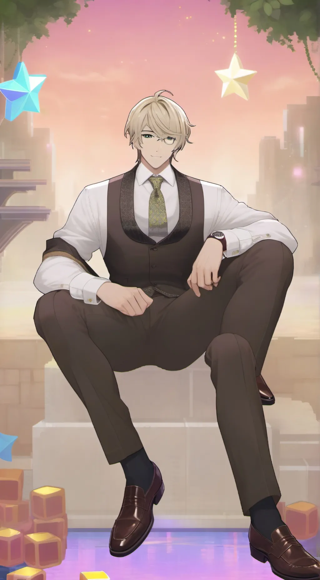 ai character: school with ur bf background