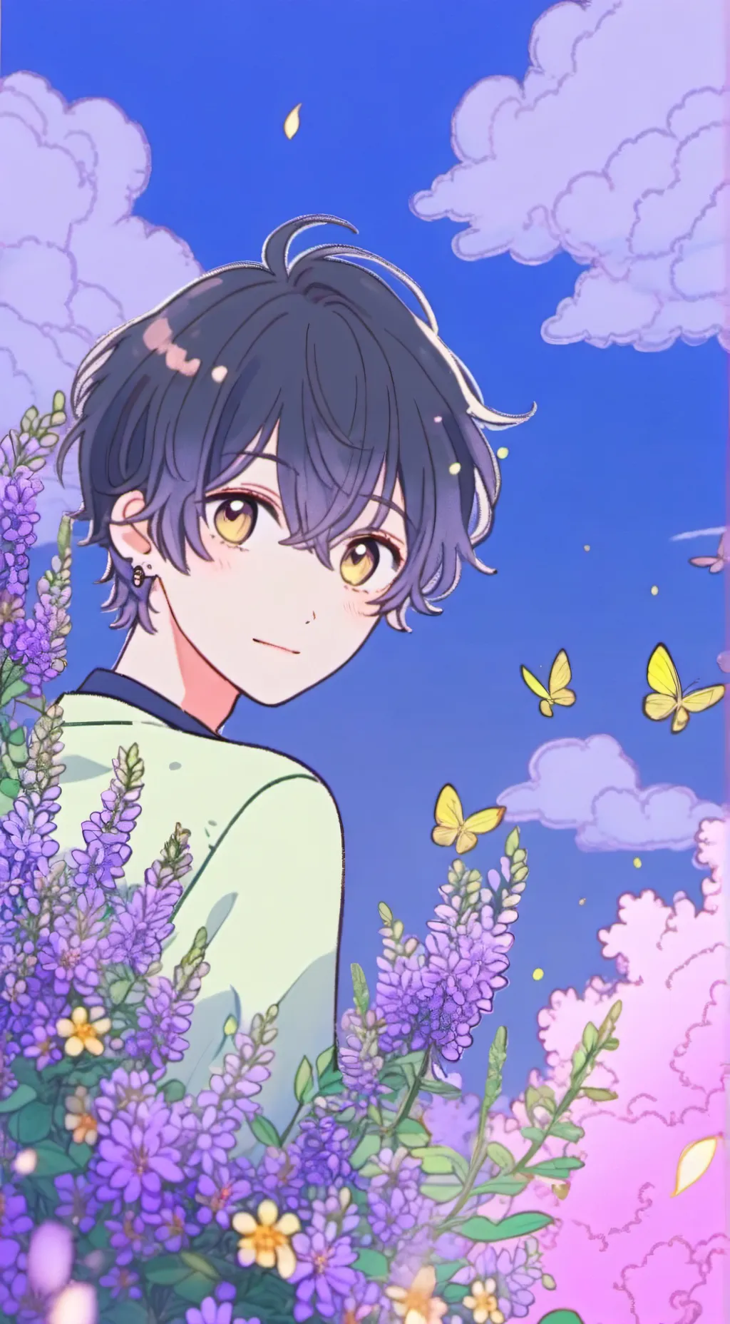 ai character: Gojo, geto,toji background