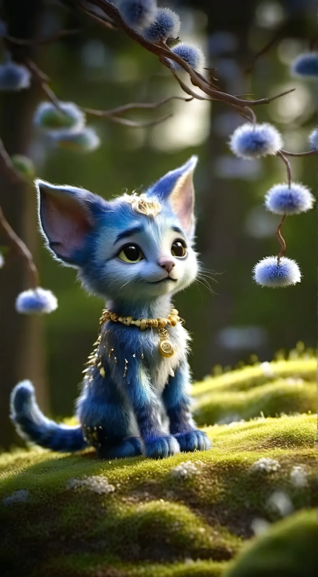 ai character: the smurf cat  background
