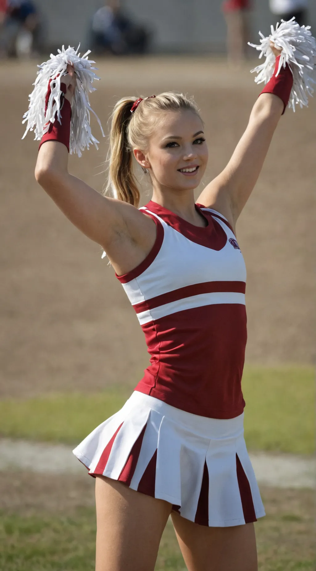 ai character: Cheerleader  background