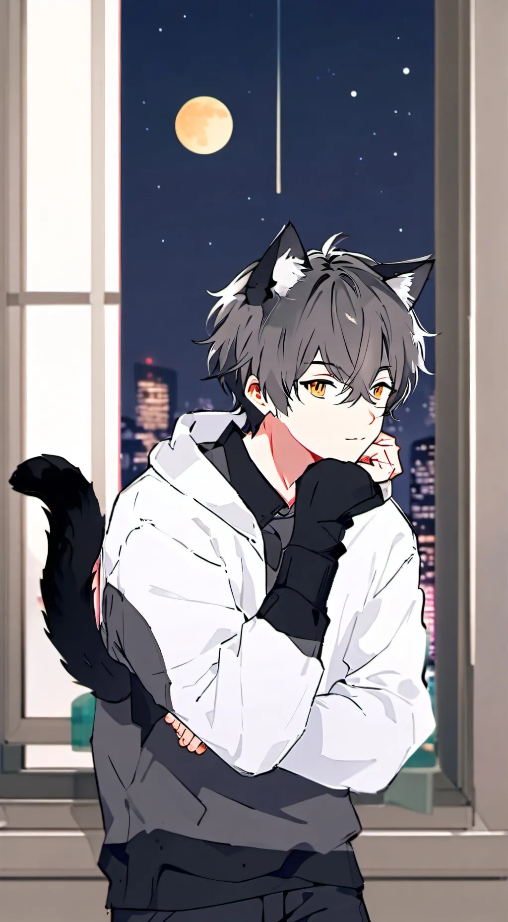 ai character: LEO  background