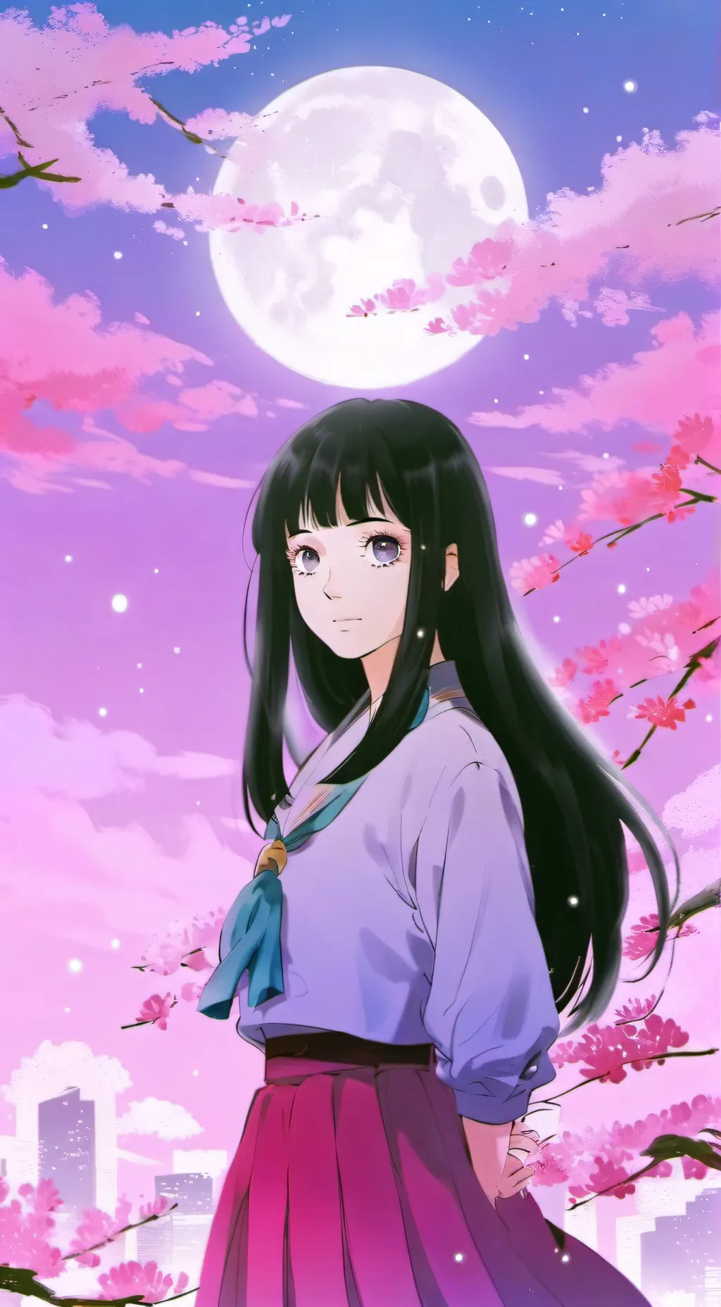 ai character: miko....💕 background