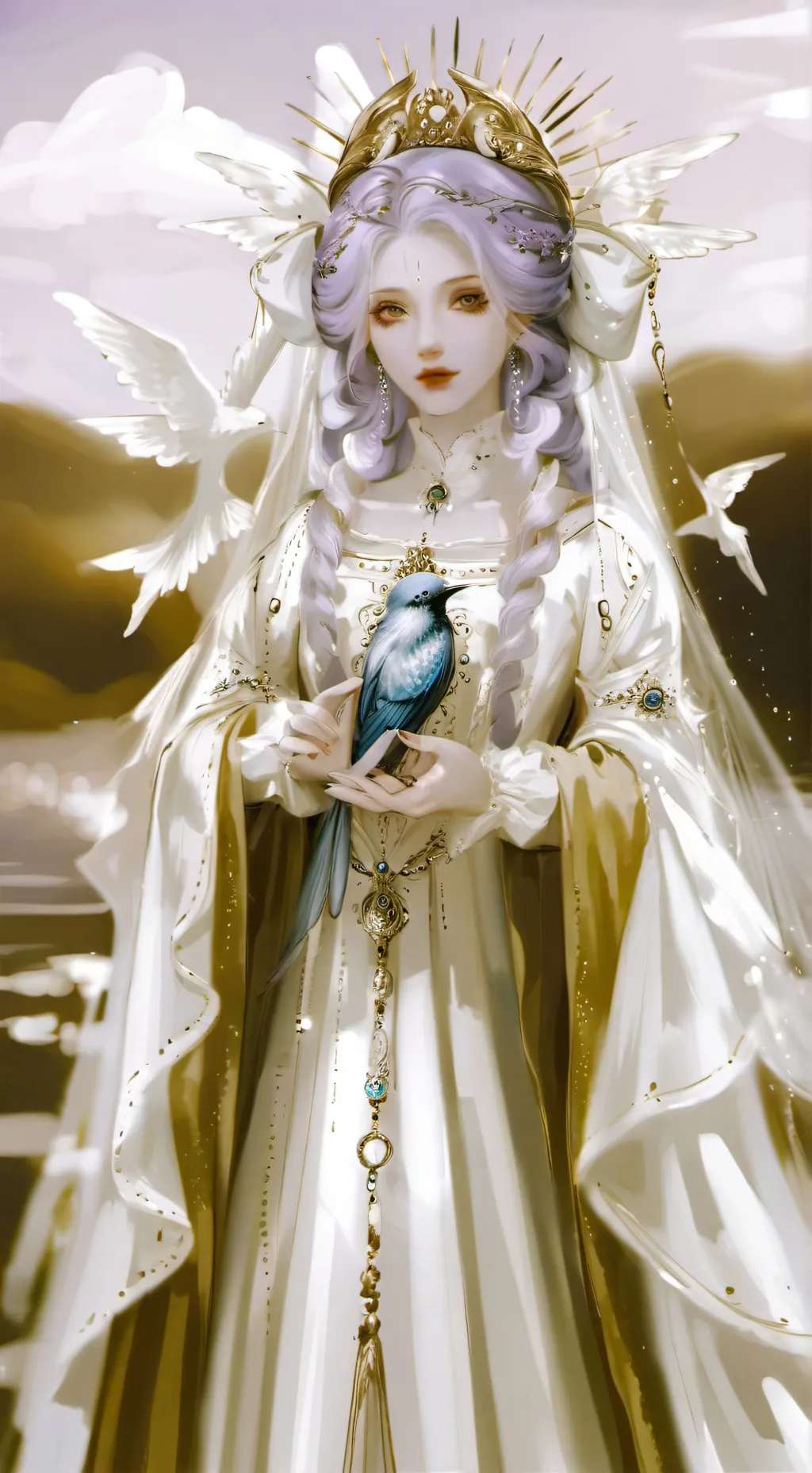 ai character: Opalescence background