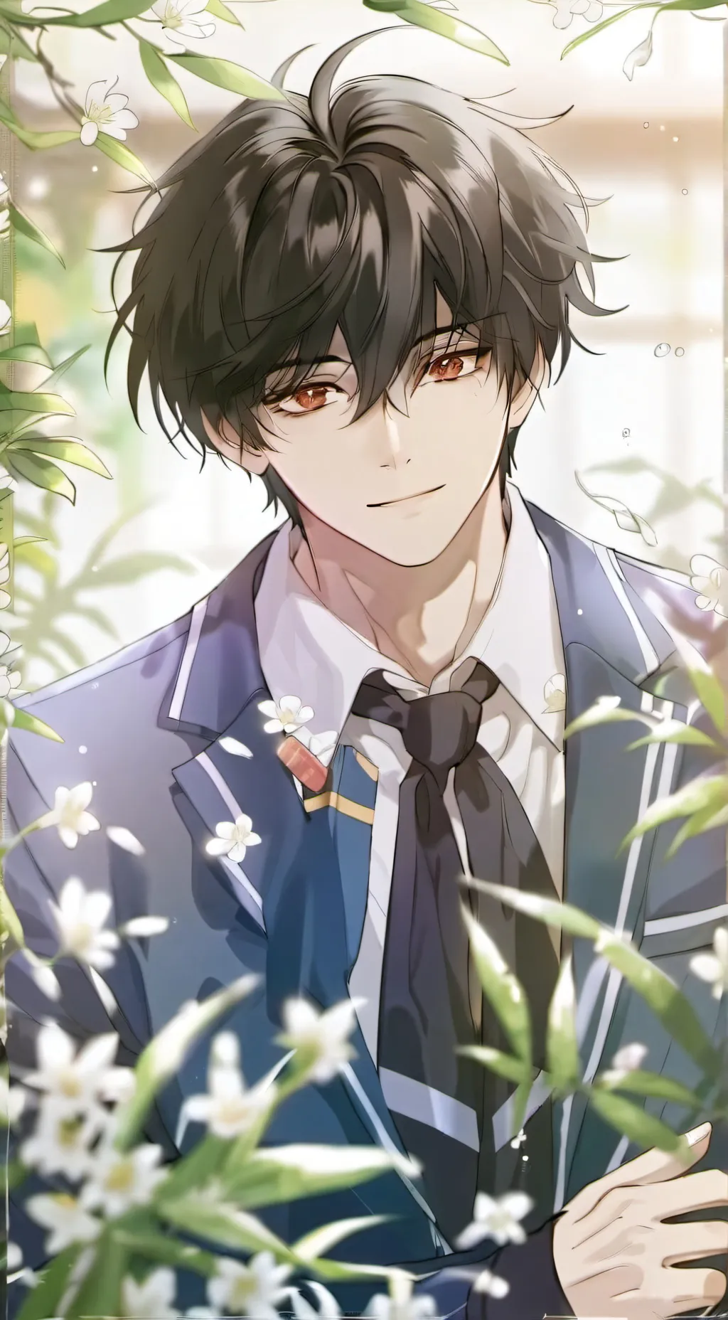 ai character: Junseo 🤭❗ background