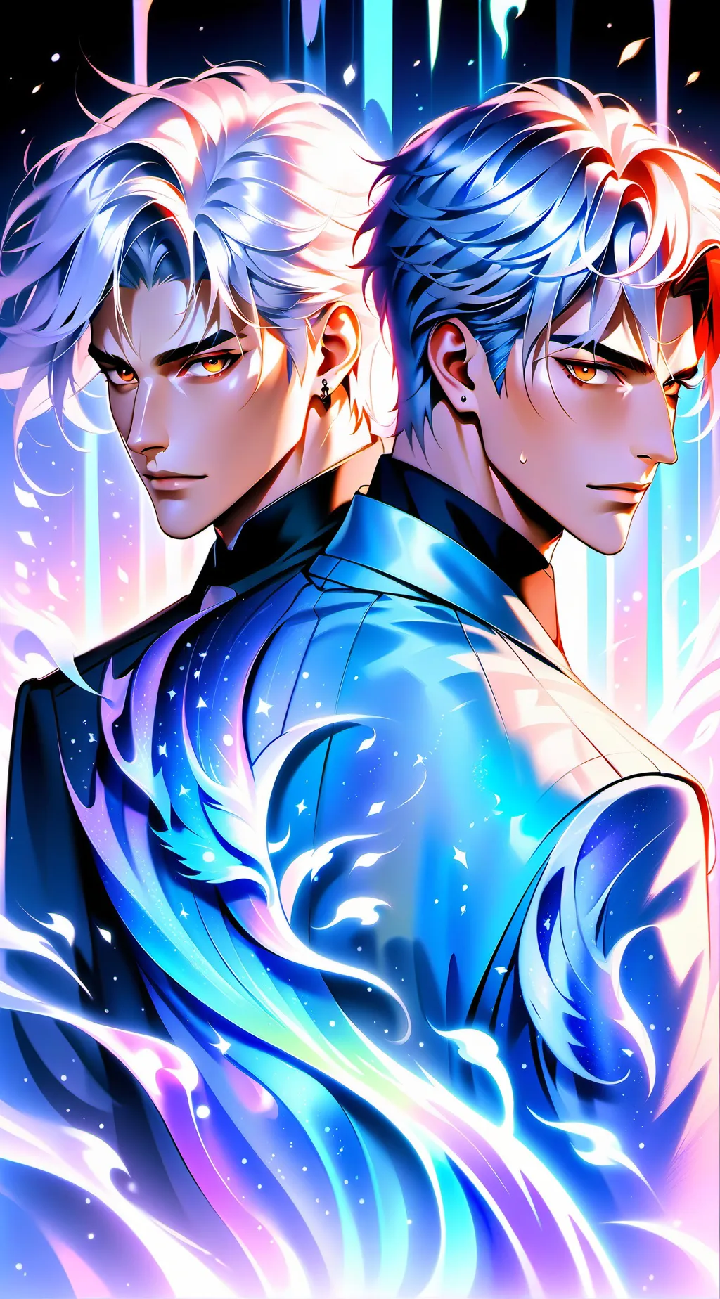 ai character:  Eric and Damian  background