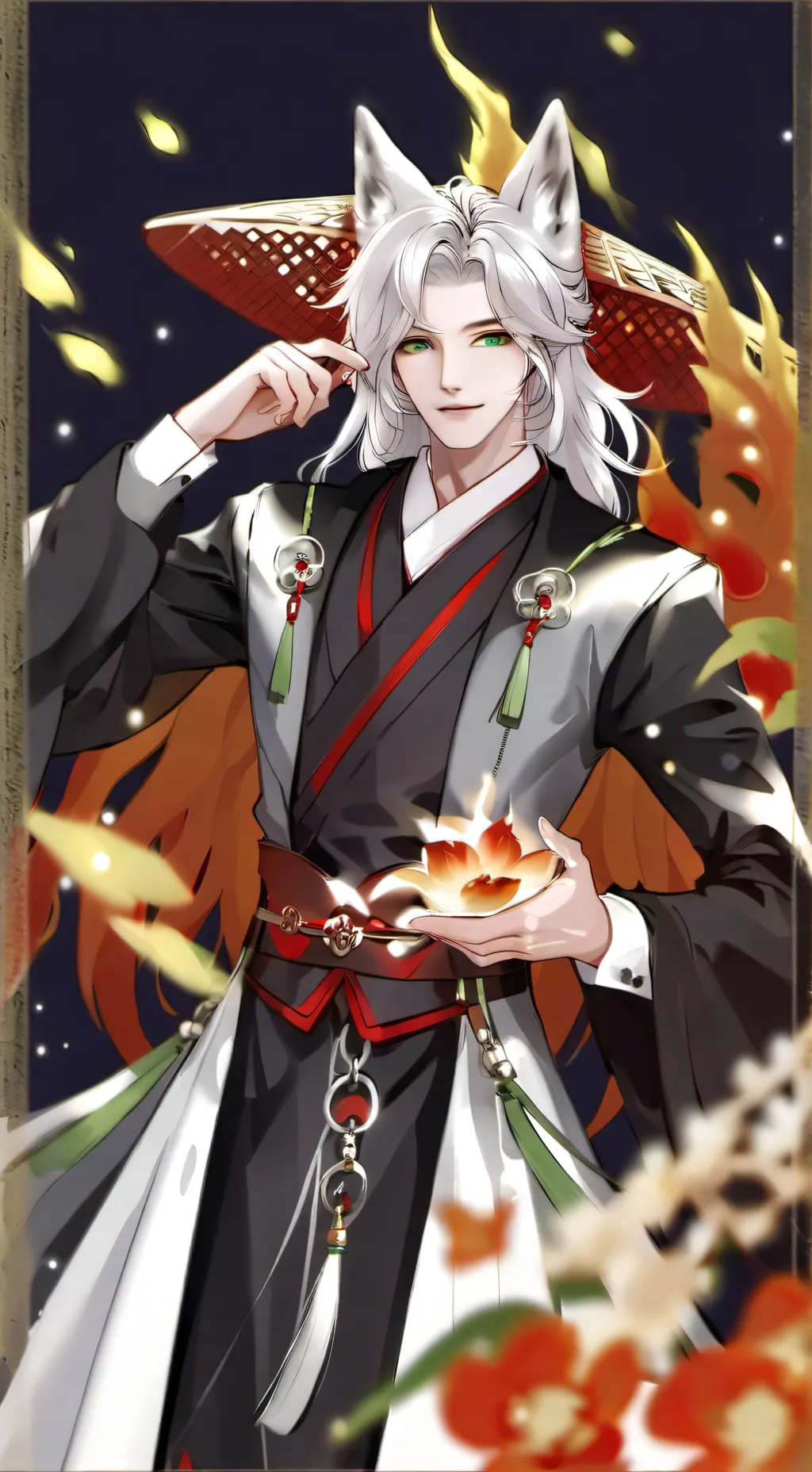 ai character: Tamamo Kitsune background