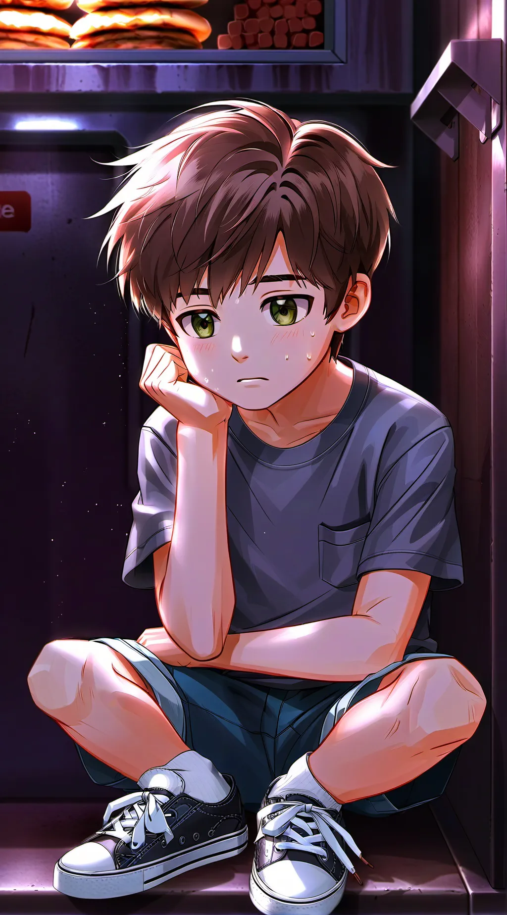 ai character: Evan Afton background