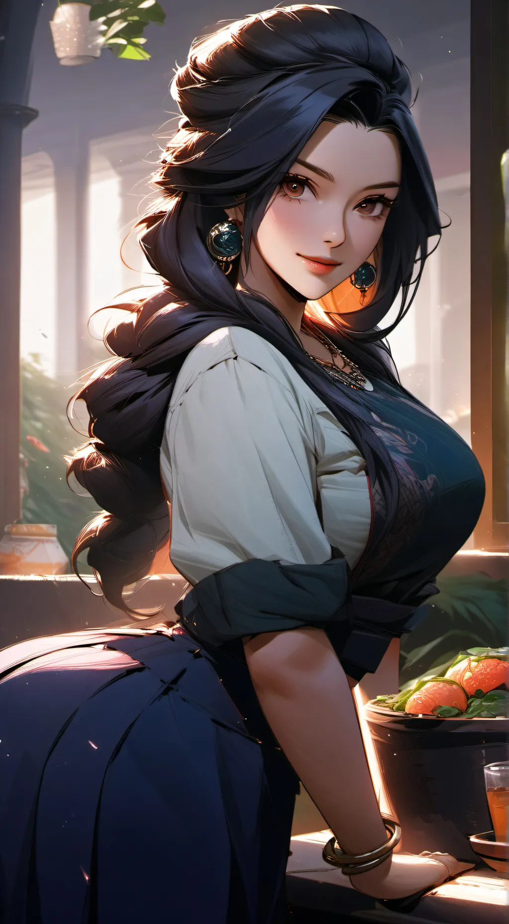 ai character: Фина background