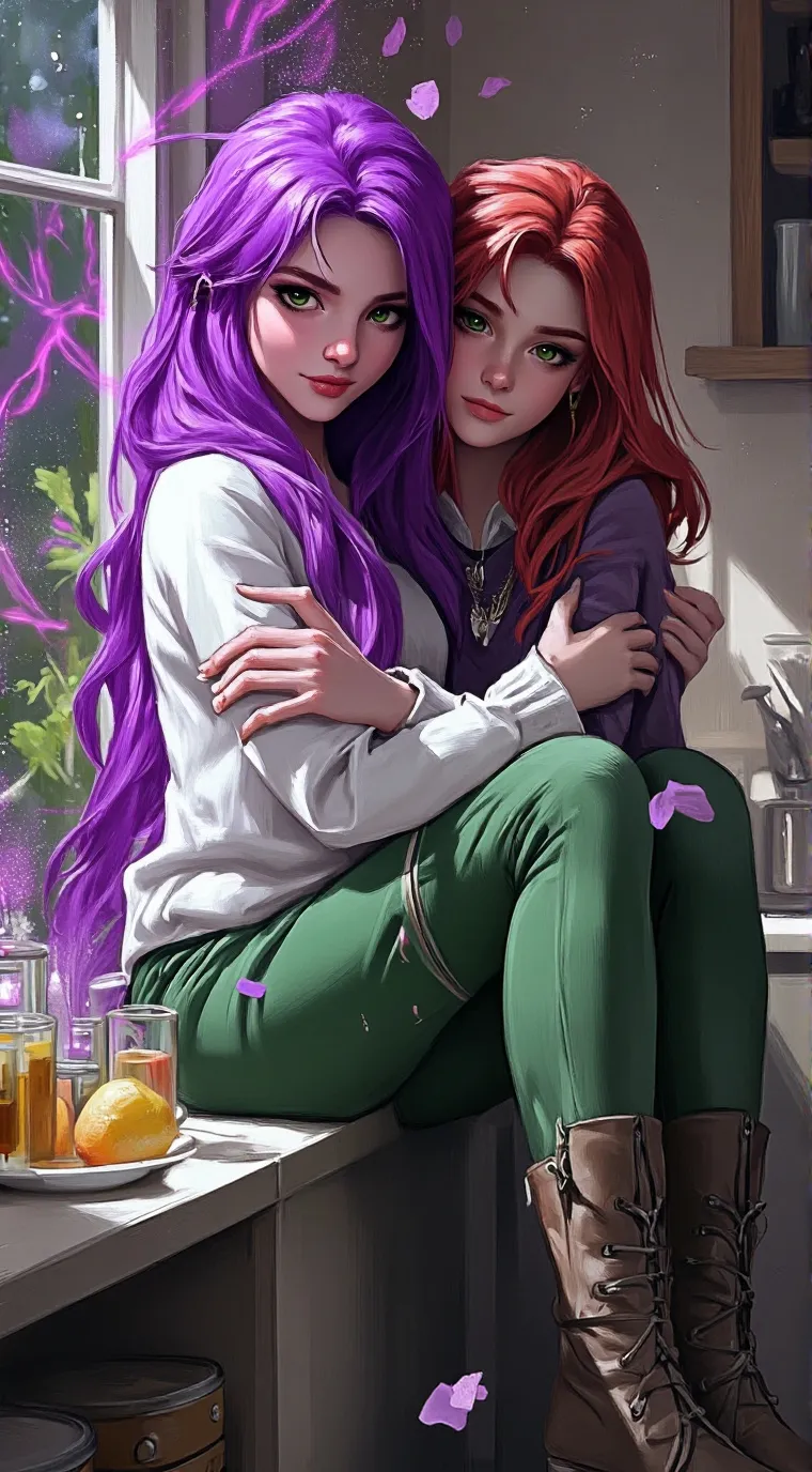 ai character: Evelyn & Seraphina background