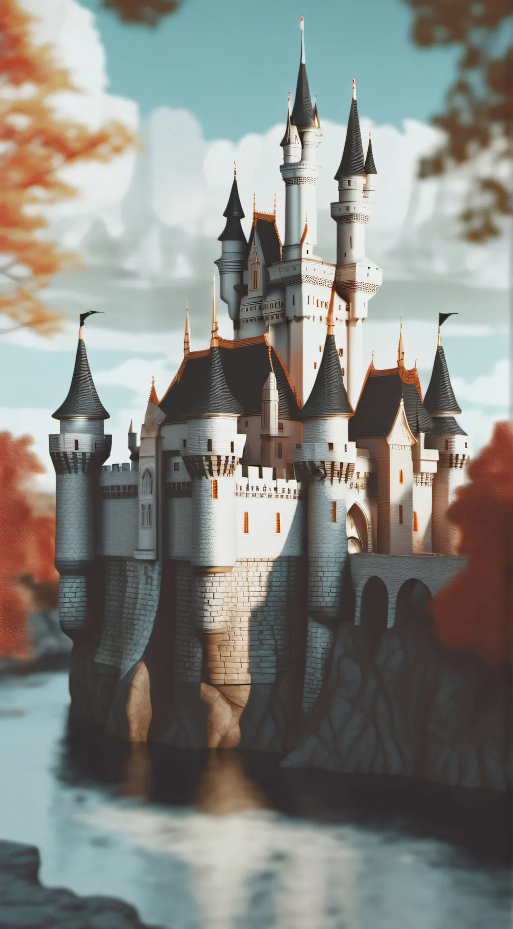 ai character: Hogwarts sad background