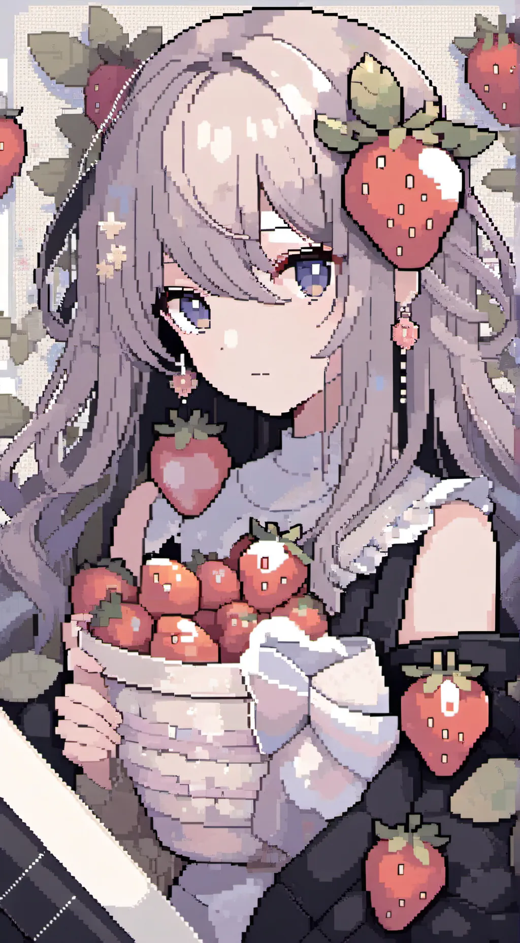 ai character: fossilberry♡ background