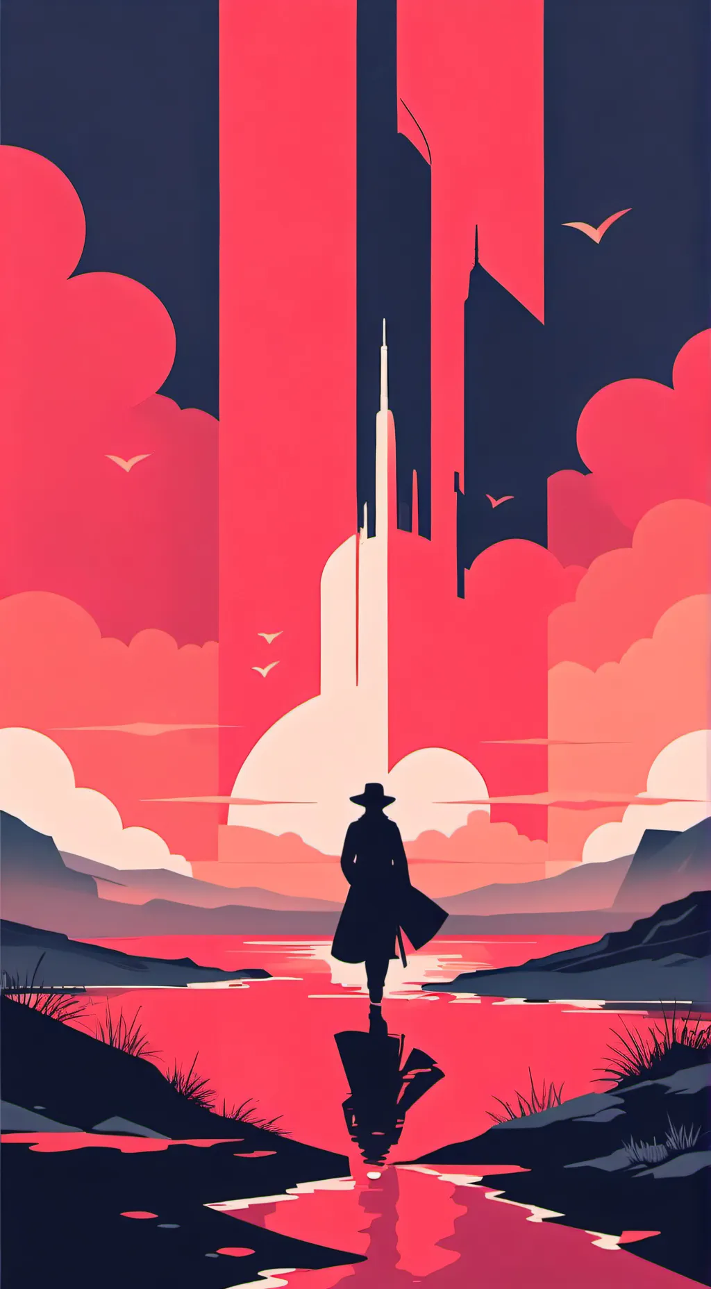 ai character: shrimpo enojado background