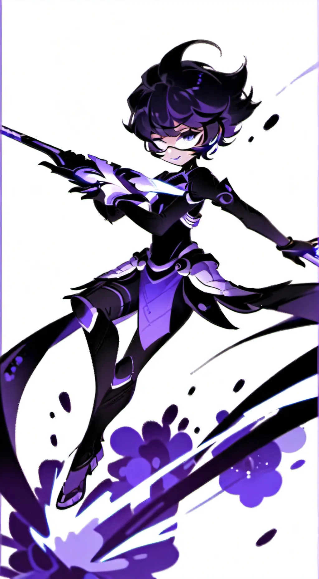 ai character: Black sapphire! background