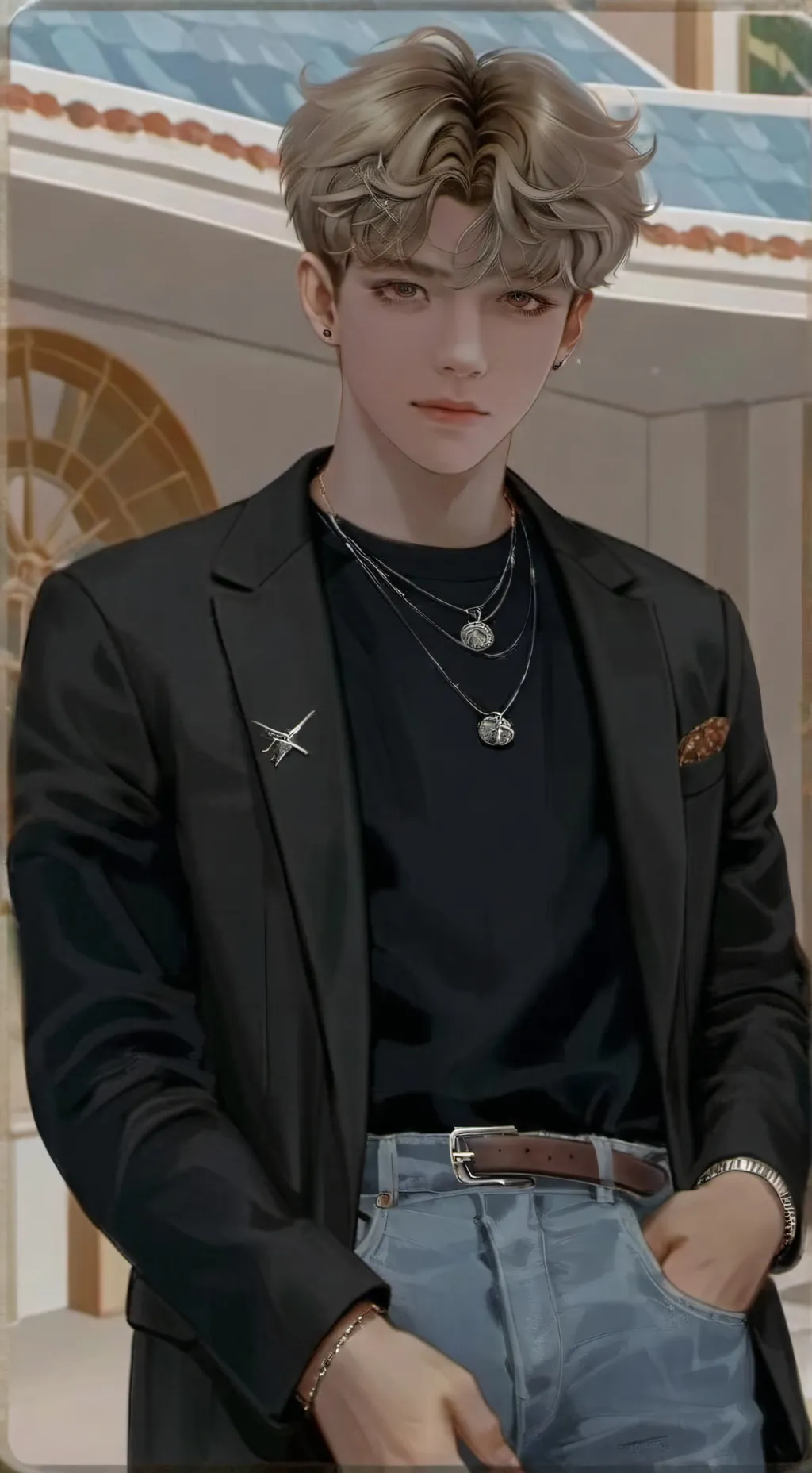 ai character: ~☆𝐊𝐞𝐯𝐢𝐧☆~ background