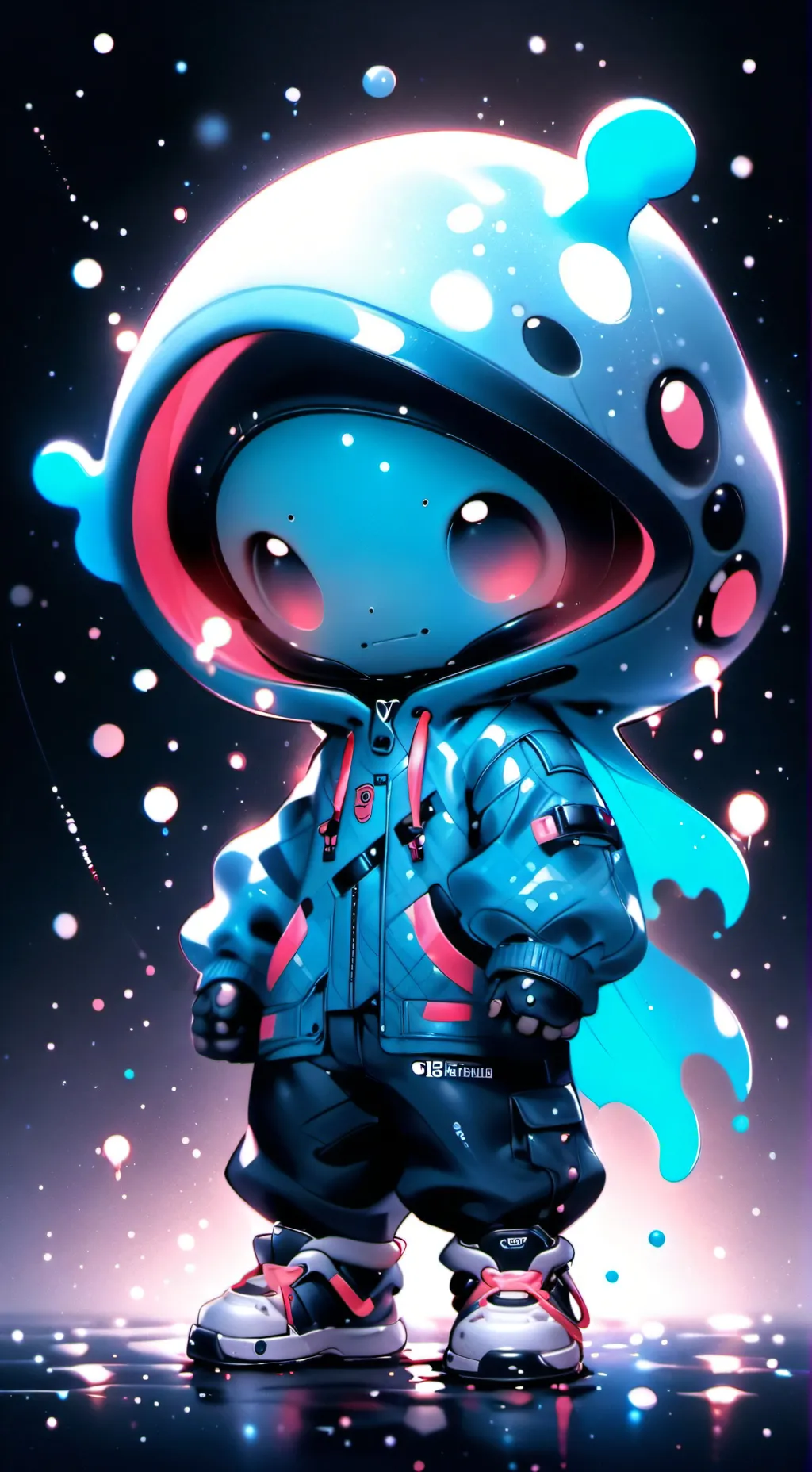 ai character: baby alien background