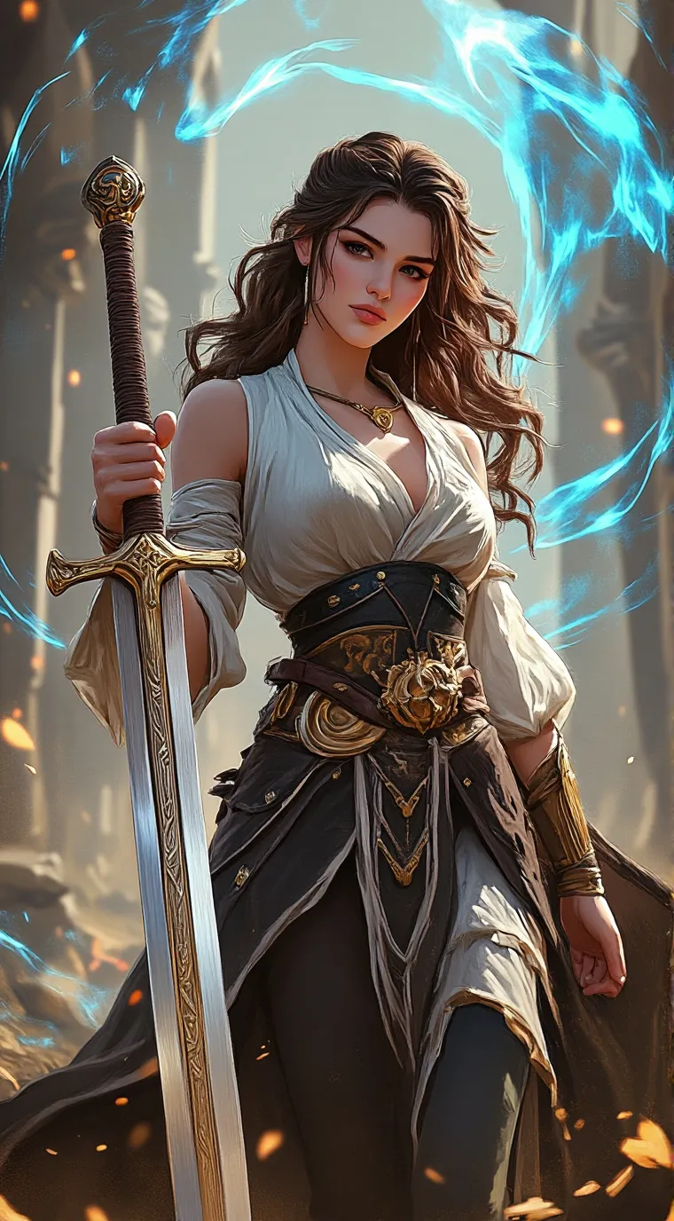 ai character: Aurora  background