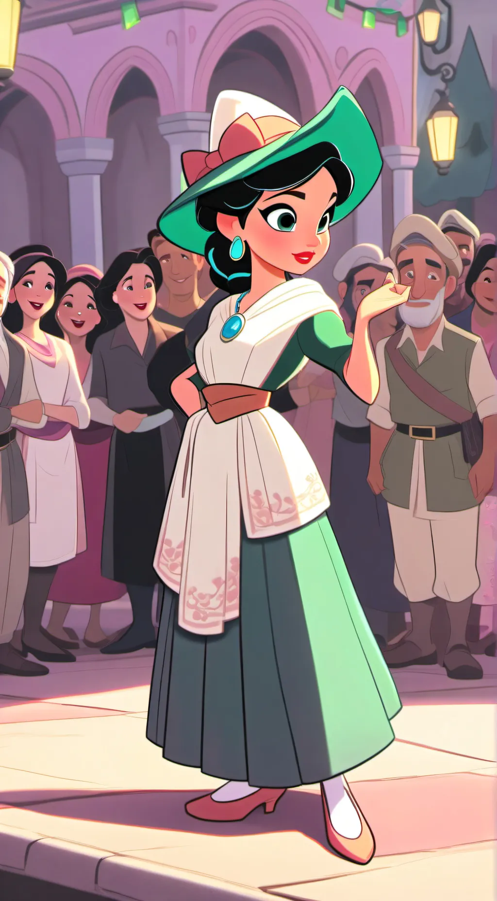 ai character: Laura Kingsley  background