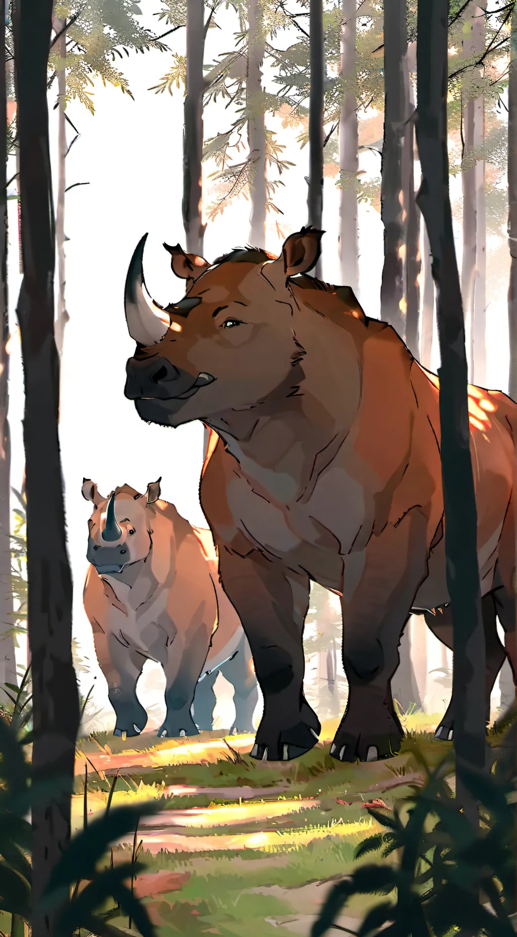 ai character: Dandy:D❤🧡💛💚💙💜 background