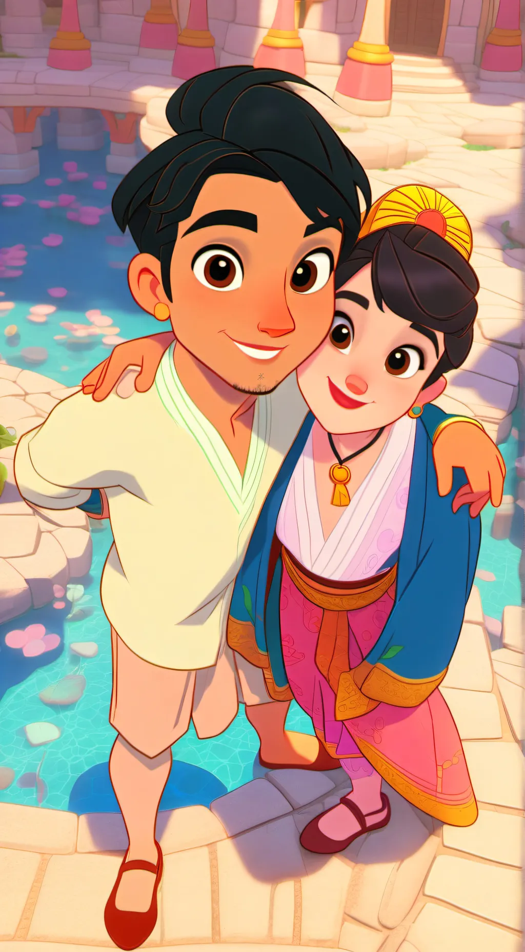 ai character: Cash and Nico  background