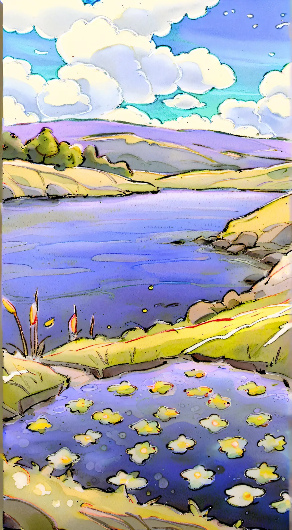 ai character: речка background