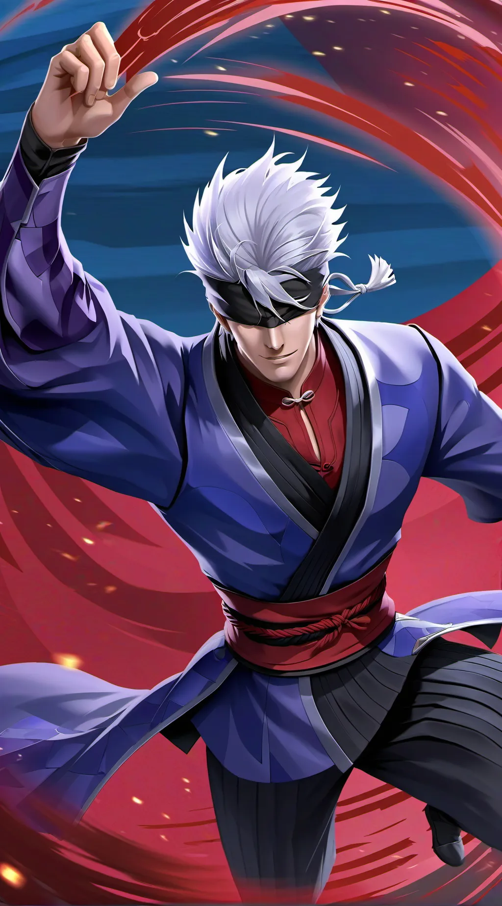 ai character: Gojo Satoru background