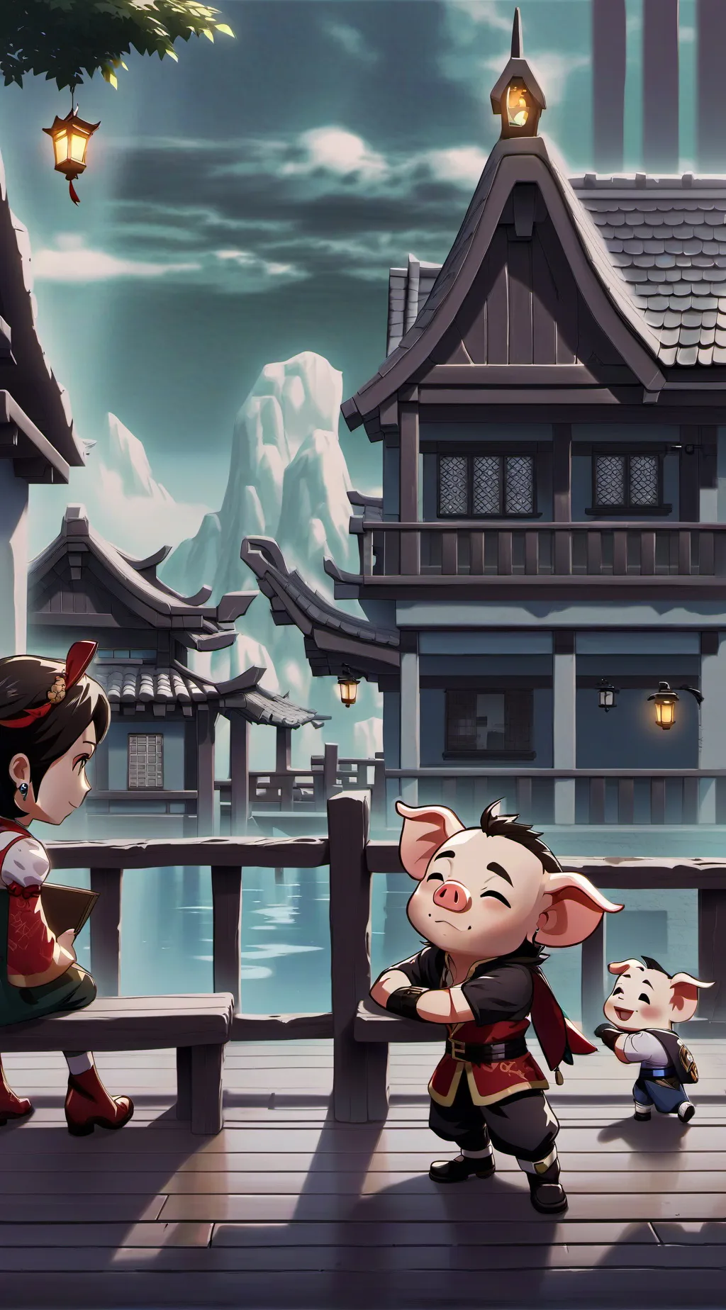 ai character: piggy book 2 background