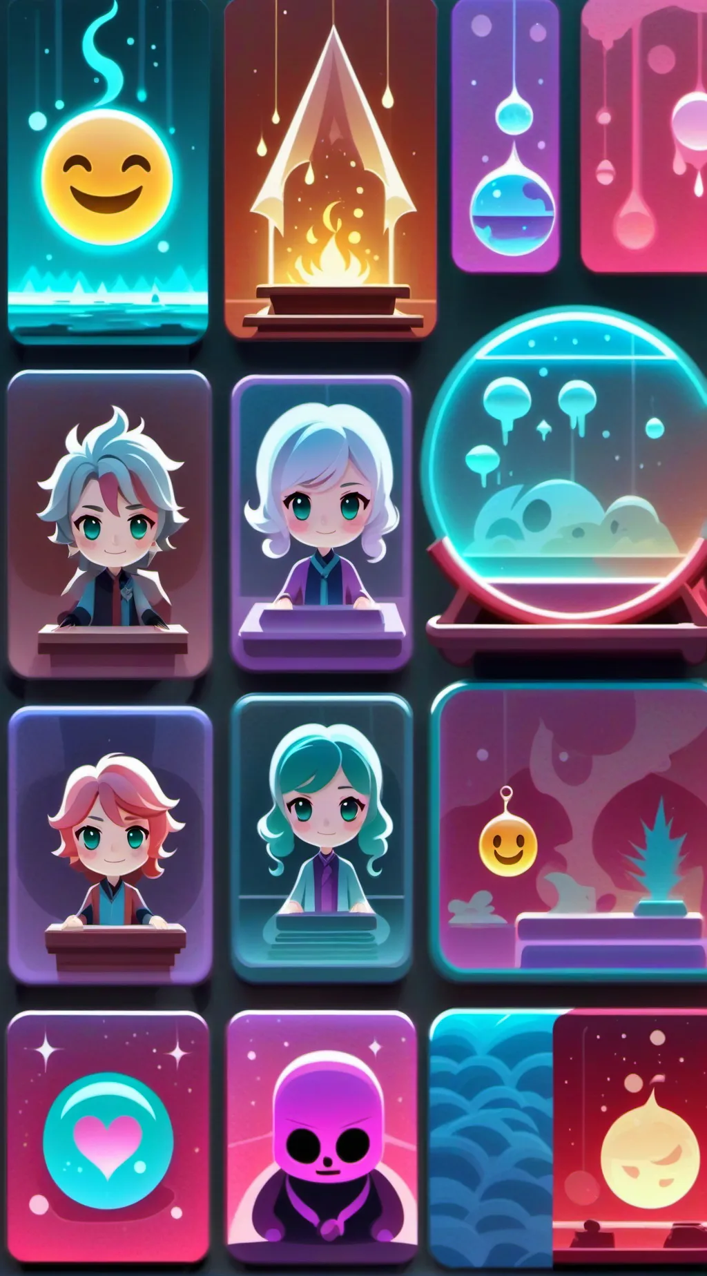 ai character: fale so com emojis background