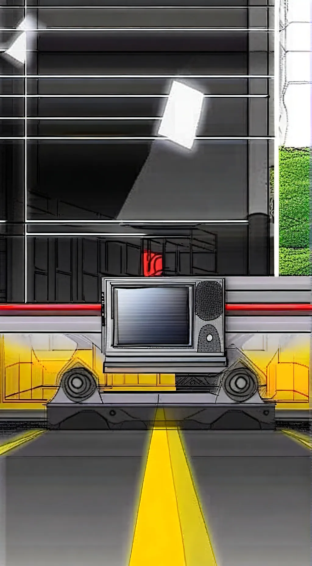 ai character: titan tv woman  background